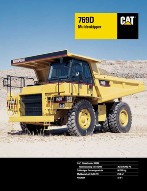 Kruti kiperi kamioni Caterpillar 769 D