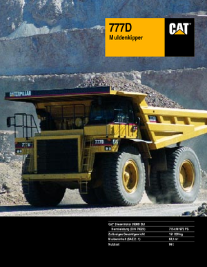 Kruti kiperi kamioni Caterpillar 777 D