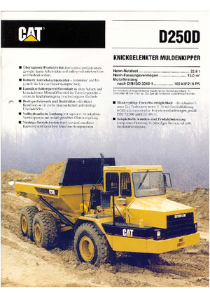 Zglobni kiperi Caterpillar D 250 D