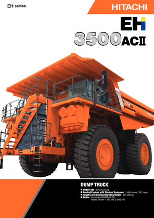 Kruti kiperi kamioni Hitachi EH 3500