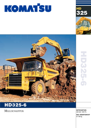 Kruti kiperi kamioni Komatsu HD325-6/4WD