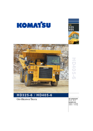 Kruti kiperi kamioni Komatsu HD325-6