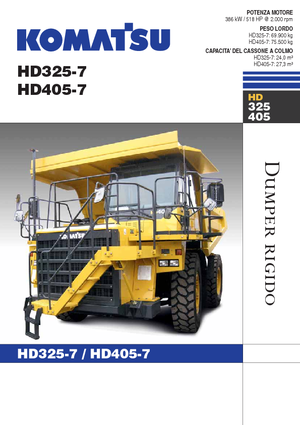 Kruti kiperi kamioni Komatsu HD325-7
