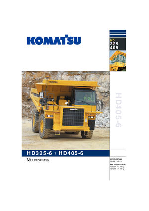Kruti kiperi kamioni Komatsu HD405-6A