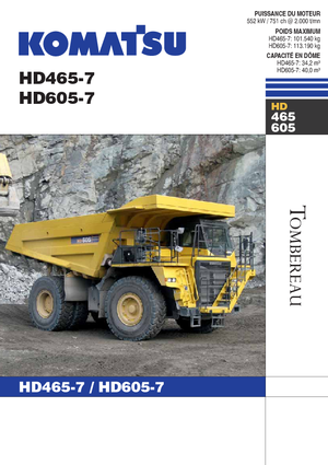 Kruti kiperi kamioni Komatsu HD605-7 E0