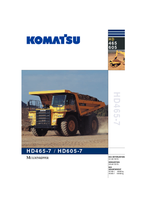 Kruti kiperi kamioni Komatsu HD465-7
