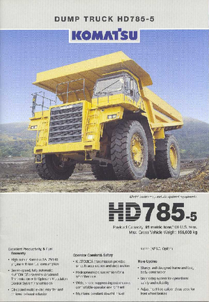 Kruti kiperi kamioni Komatsu HD785-5