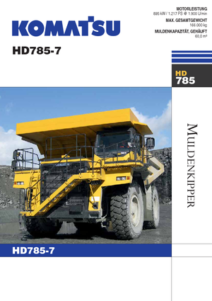 Kruti kiperi kamioni Komatsu HD785-7
