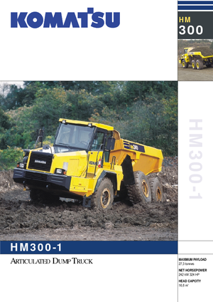 Zglobni kiperi Komatsu HM300-1