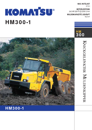 Zglobni kiperi Komatsu HM300-1