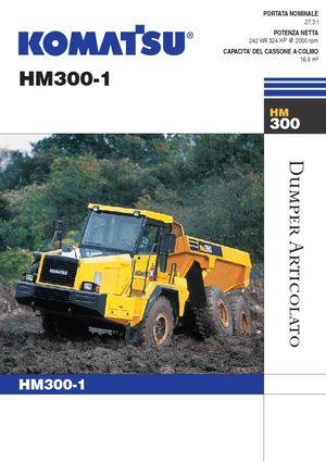 Zglobni kiperi Komatsu HM300-1