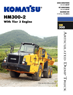 Zglobni kiperi Komatsu HM300-2
