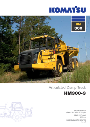 Zglobni kiperi Komatsu HM300-3