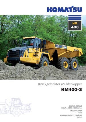 Zglobni kiperi Komatsu HM400-3