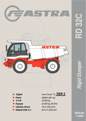 Kruti kiperi kamioni Astra RD 32 C