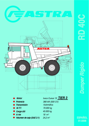 Kruti kiperi kamioni Astra RD 40 C