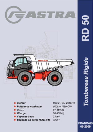 Kruti kiperi kamioni Astra RD 50