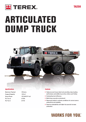 Zglobni kiperi Terex TA 250