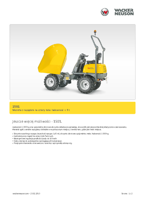 Damperi na kotačima Neuson 1501