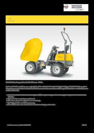 Damperi na kotačima Wacker Neuson 1601