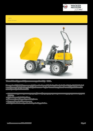 Damperi na kotačima Wacker Neuson 1601