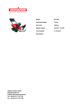 Damperi na gusjenicama SCHÄFER DS 1200