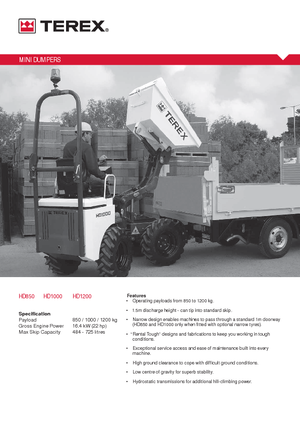 Damperi na kotačima Terex HD 1200