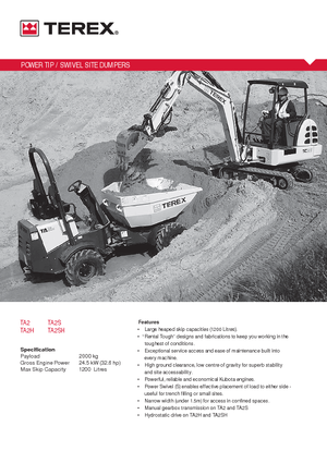 Damperi na kotačima Terex TA2SH