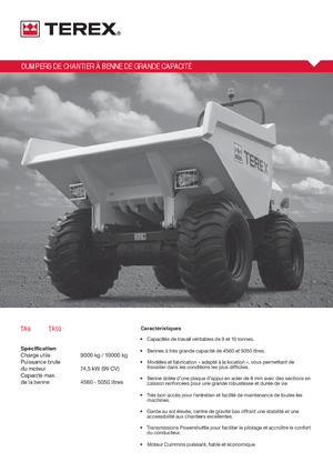 Damperi na kotačima Terex TA 9