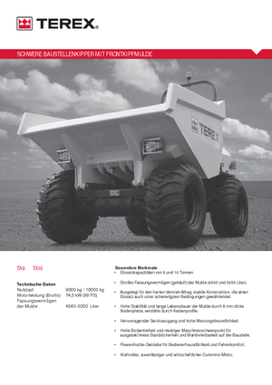 Damperi na kotačima Terex TA 9