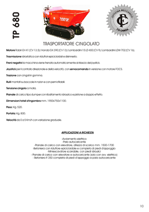 Damperi na gusjenicama Camisa TP 680