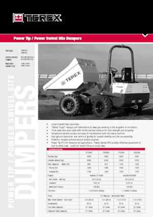 Damperi na kotačima Terex PT 2000