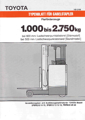 Električni viličari Toyota 5 FBRE 14-48