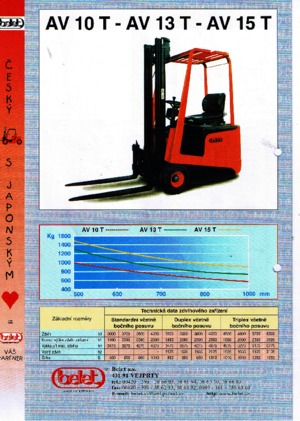 Električni viličari Belet AV 13 T