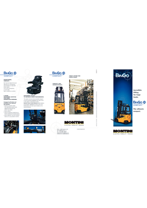 Električni viličari Montini Bingo plus N 250 Compact