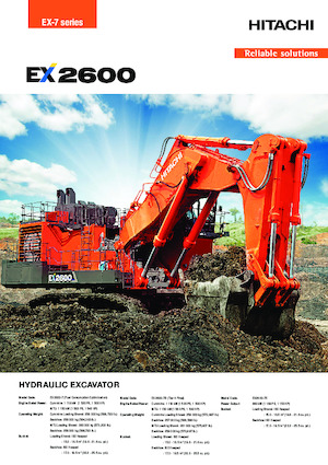 Električni rovokopač gusjeničar Hitachi EX2600-7E