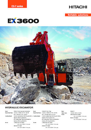 Električni rovokopač gusjeničar Hitachi EX3600-7E