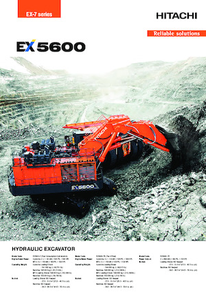 Električni rovokopač gusjeničar Hitachi EX5600-7E