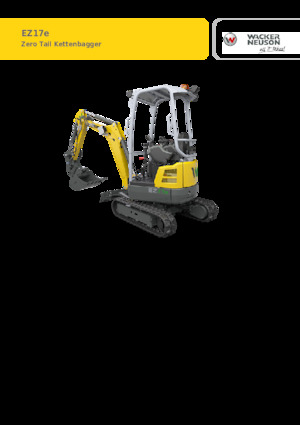 Električni rovokopač gusjeničar Wacker Neuson EZ17e-2