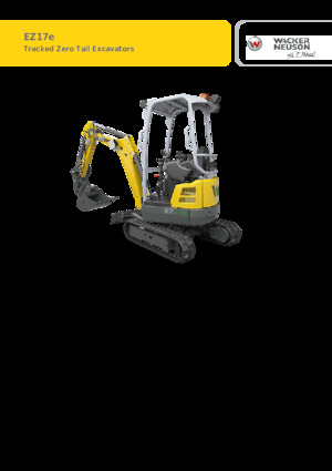 Električni rovokopač gusjeničar Wacker Neuson EZ17e-2