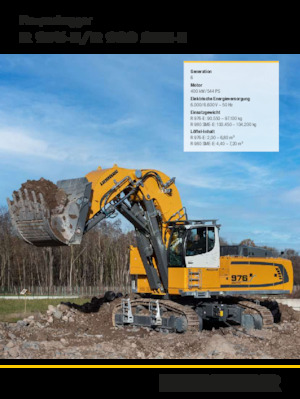 Električni rovokopač gusjeničar Liebherr R 976-E