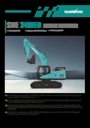Električni rovokopač gusjeničar Sunward SWE240FED
