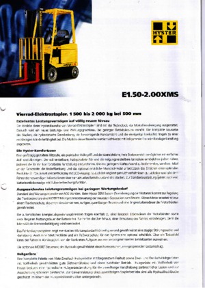 Električni viličari Hyster E 1.75 XM