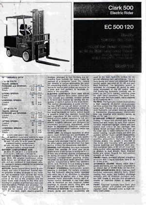 Električni viličari Clark EC 500 120