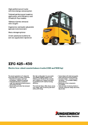 Električni viličari Jungheinrich EFG 430