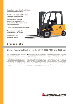Električni viličari Jungheinrich EFG 550