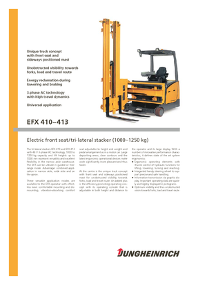 Električni bočni viličari Jungheinrich EFX 413