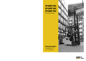 Električni viličari Caterpillar EP15K RT PAC