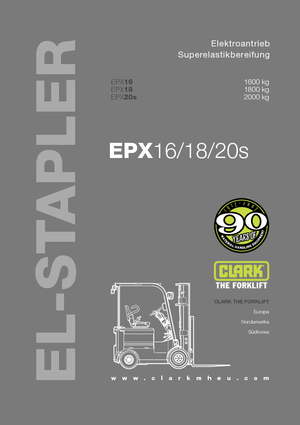 Električni viličari Clark EPX 20 s ac