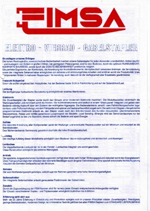 Električni viličari Fimsa ET 2508